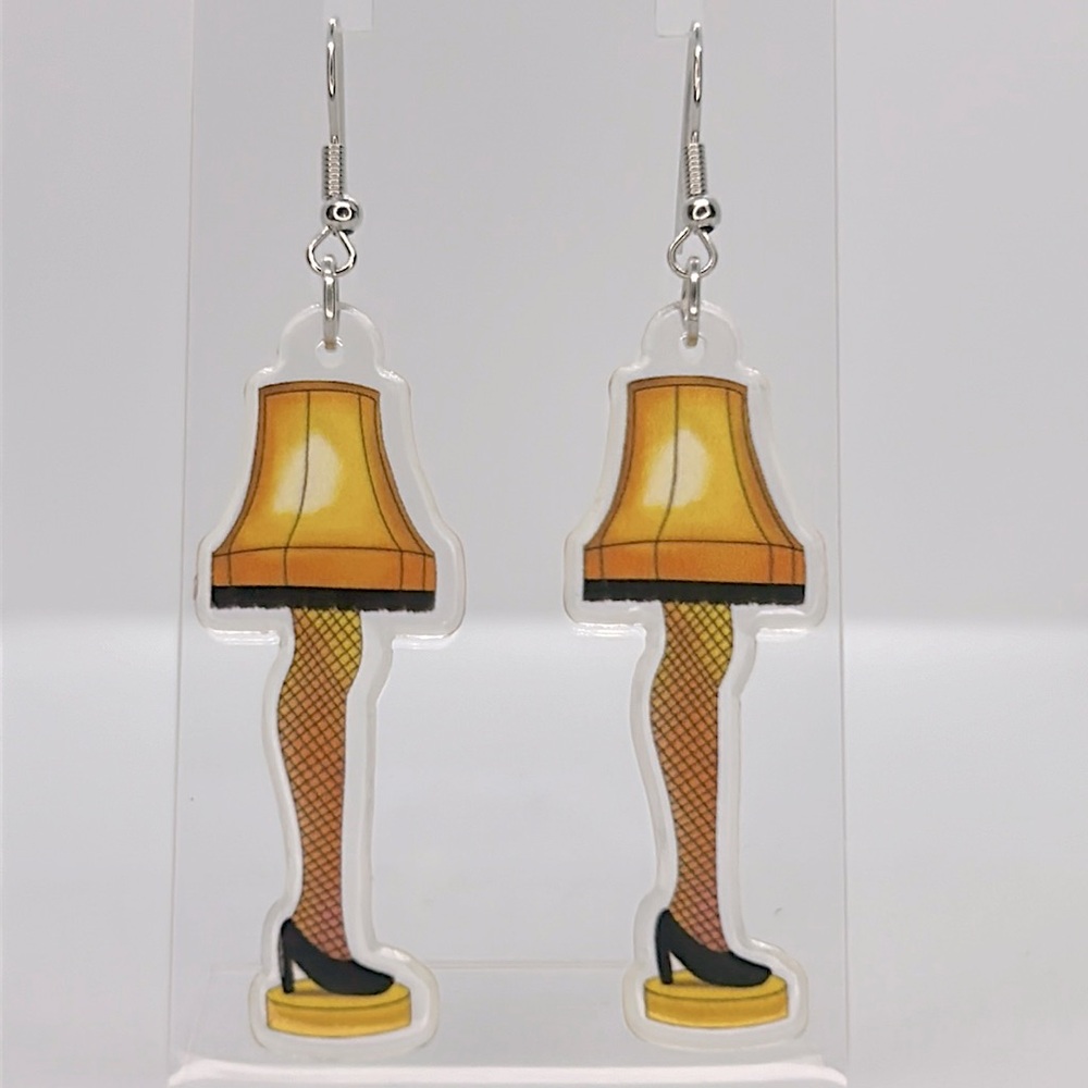 “A Christmas Story” High Heel Leg Lamp Acrylic Earrings